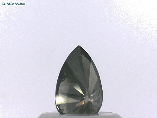 0.37 carat Fancy Dark Yellowish Gray-SI2 Natūralus Pear Deimantas (1)
