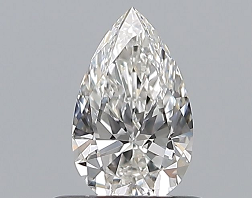 0.52 carat F-VVS2 Natūralus Pear Deimantas (1)