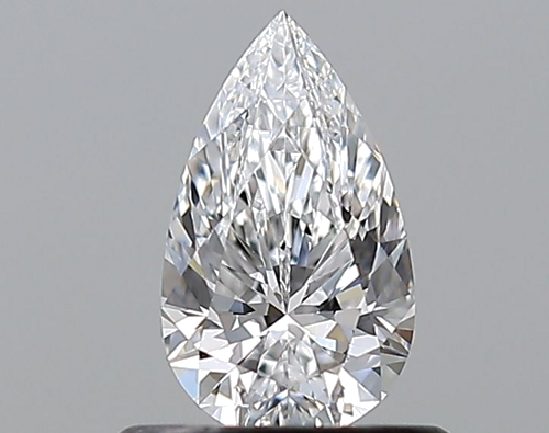 0.51 carat D-VVS2 Natūralus Pear Deimantas (1)