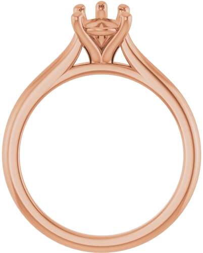 Sužadėtuvių Žiedas „Accented“ 18k rose gold Pear 9mm x 6mm (2)
