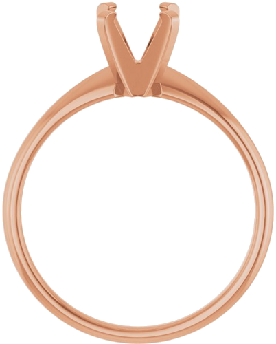 Sužadėtuvių Žiedas „Solitaire“ 14k rose gold Round 6mm (2)