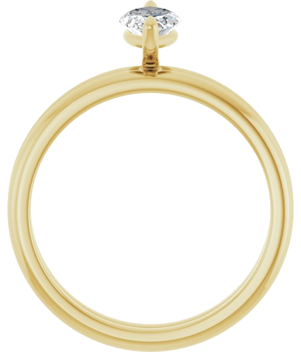 Sužadėtuvių Žiedas „Solitaire“ 10k yellow gold Marquise 9mm x 4.5mm (7)