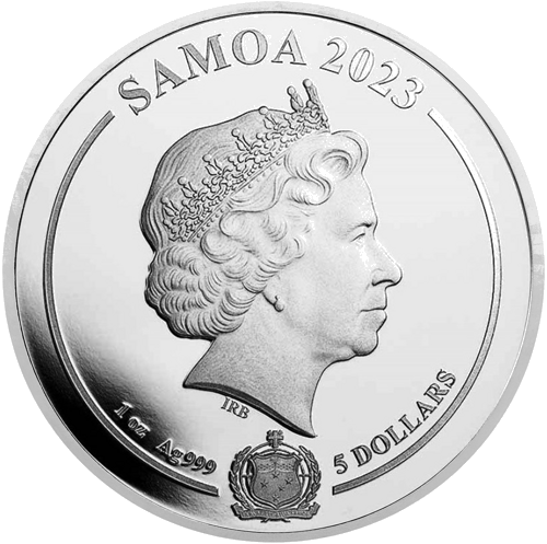 1 oz Road Runner 2022 Самоа 5 долара сребърна монета (2)
