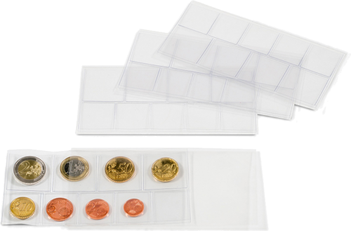 Sheets for one euro coin set (1)