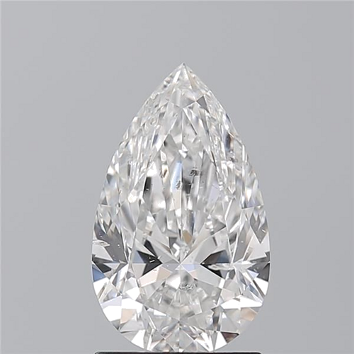 1.54 carat F-SI2 Natūralus Pear Deimantas (1)