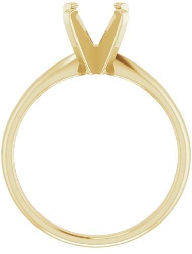 Sužadėtuvių Žiedas „Solitaire“ 585 Geltonojo Aukso Round 7mm (2)