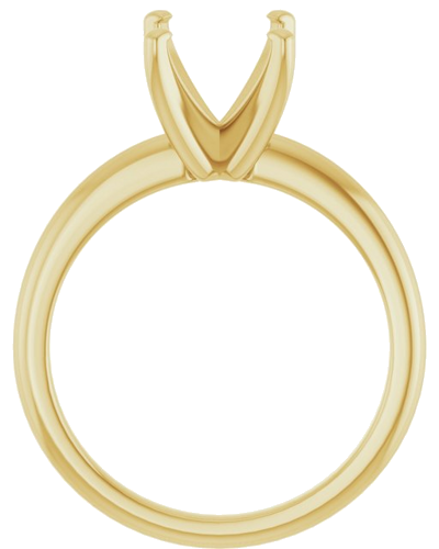 Sužadėtuvių Žiedas „Solitaire“ 585 Geltonojo Aukso Oval 10mm x 8mm (2)