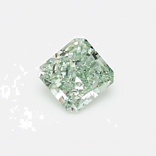 0.54 carat Fancy Intense Green-VVS1 Natūralus Radiant Deimantas (1)
