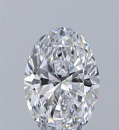 0.5 carat D-VVS2 Natūralus Oval Deimantas (1)