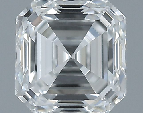0.5 carat F-VS1 Natūralus Asscher Deimantas (1)