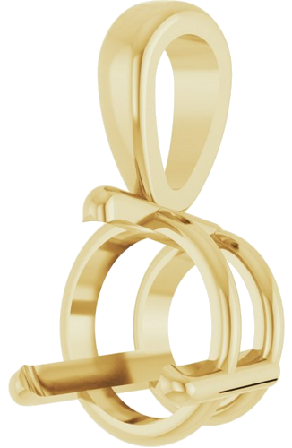 Pakabukas „Solitaire“ 585 Geltonojo Aukso Round 6.5mm (2)