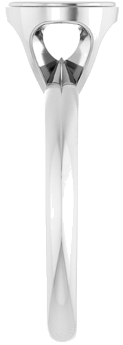 Sužadėtuvių Žiedas „Solitaire“ 585 Baltojo Aukso Round 7.4mm (4)