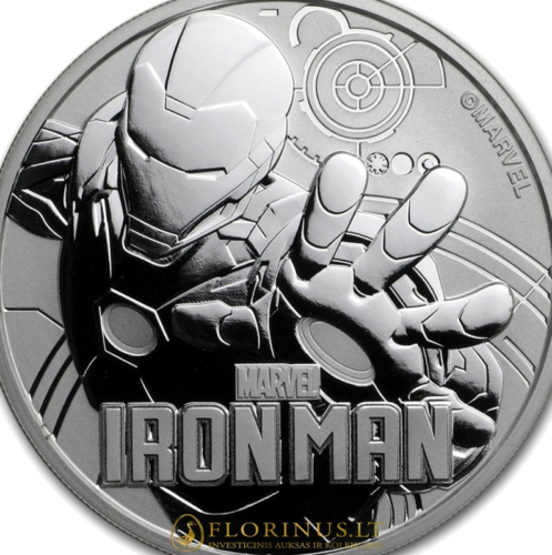 2018 Iron Man, Tuvalu 1 dollar 1 oz silver coin (2)