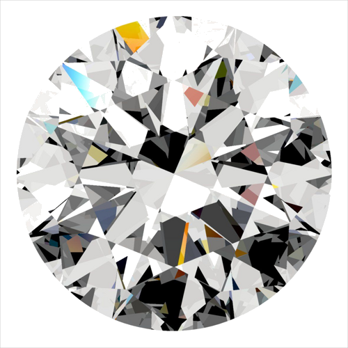 0.34 carat H-IF Excellent cut Natūralus Round Deimantas (1)