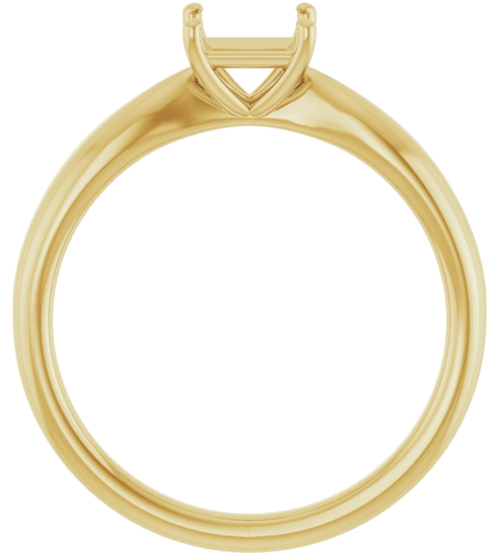 Sužadėtuvių Žiedas 14k yellow gold Square 5mm (2)