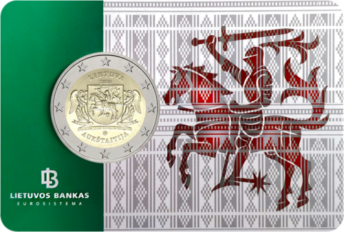2020 Lithuania Aukstaitija 2 euro BU coin in coincard (1)