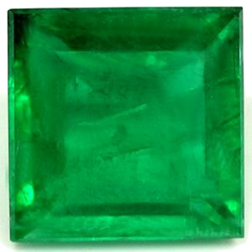0.69 carat GREEN Square Smaragdas (1)