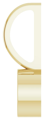 Pakabukas „Bezel-Set Solitaire Charm“ 585 Geltonojo Aukso Round 4.5mm (3)