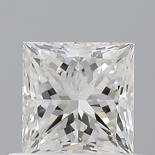 0.7 carat H-VVS2 Natūralus Princess Deimantas (1)