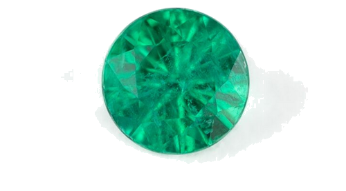 0.4 carat GREEN Round Smaragdas (1)