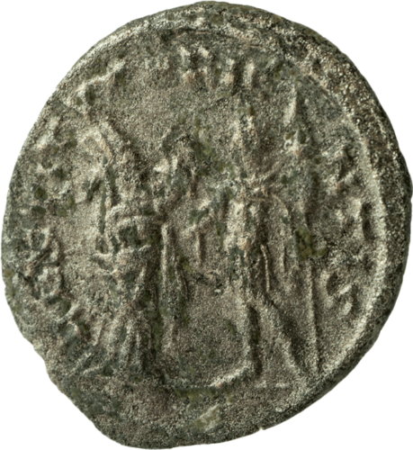 2 денария Император Галлиен (253-268 г.) Римская империя серебряная монета (3)