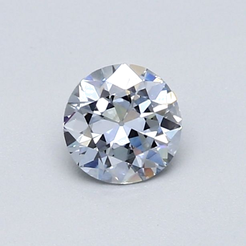 0.5 carat Fancy Blue-VS2 GD cut Natūralus Round Deimantas (1)
