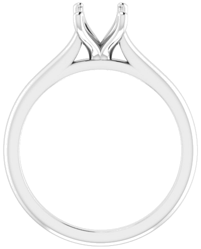 Sužadėtuvių Žiedas „Solitaire“ 585 Baltojo Aukso Emerald 7mm x 5mm (2)