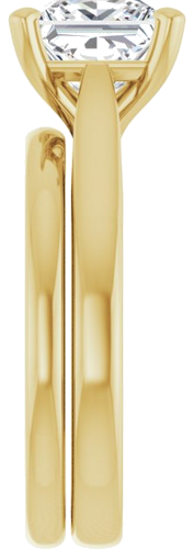 Sužadėtuvių Žiedas „Solitaire“ 585 Geltonojo Aukso Square 7mm (9)