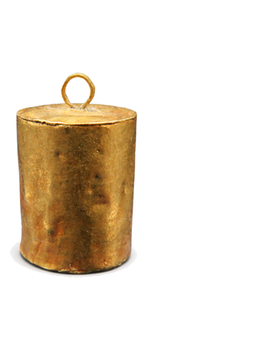 Ancient Roman golden cylindrical pendant, Roman Empire, 1st–3rd century AD (1)
