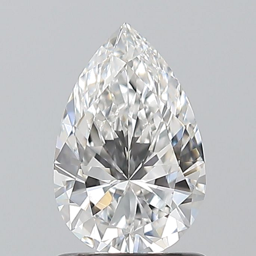 1.0 carat F-VVS2 Natūralus Pear Deimantas (1)