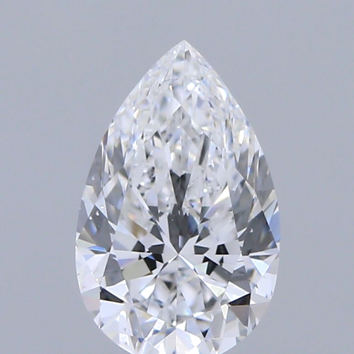 0.6 carat D-VS2 Natūralus Pear Deimantas (1)