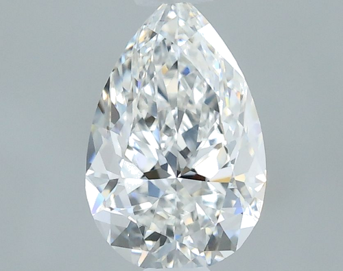 0.5 carat F-VVS2 Natūralus Pear Deimantas (1)