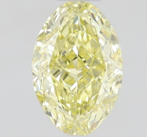 0.45 carat Fancy Intense Yellow-VVS1 Natūralus Oval Deimantas (1)