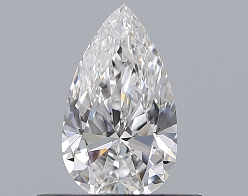 0.4 carat D-VVS2 Natūralus Pear Deimantas (1)