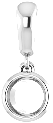 Pakabukas „Bezel-Set“ 585 Baltojo Aukso Round 4.8mm (1)