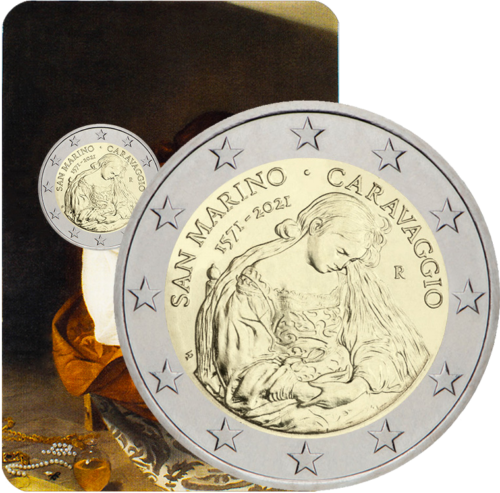 2021 San Marino Caravaggio 2 euro coin (1)