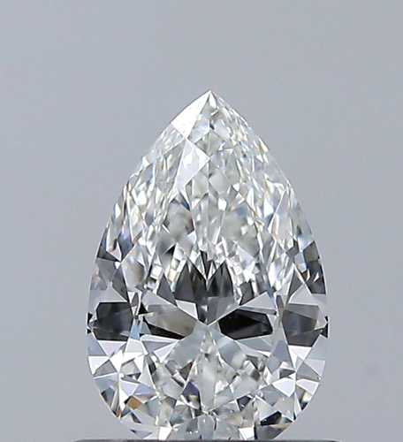 0.6 carat G-VS2 Natūralus Pear Deimantas (1)