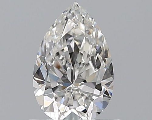 0.7 carat F-VS2 Natūralus Pear Deimantas (1)
