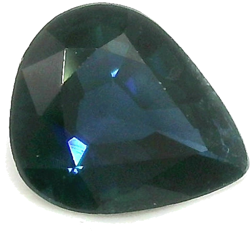0.58 carat BLUE Pear Safyras (1)