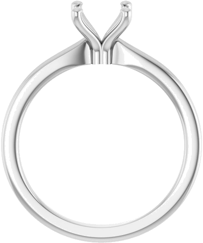 Sužadėtuvių Žiedas 14k white gold Round 6.5mm (2)