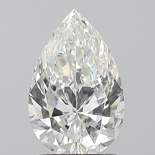 1.7 carat H-SI2 Natūralus Pear Deimantas (1)