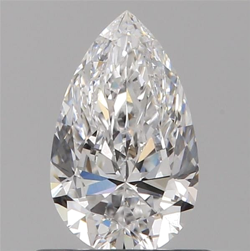0.58 carat D-VVS1 Natūralus Pear Deimantas (1)