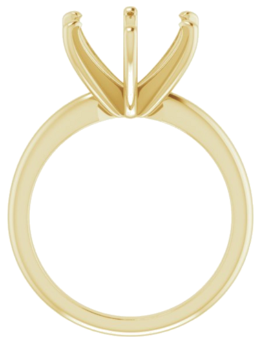 Sužadėtuvių Žiedas „Solitaire“ 585 Geltonojo Aukso Round 11mm (2)