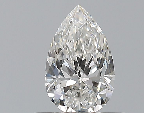 0.5 carat F-VVS1 Natūralus Pear Deimantas (1)