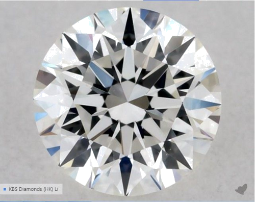 0.33 carat H-VS1 Excellent cut Natūralus Round Deimantas (1)