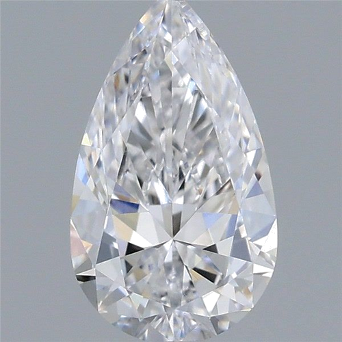 0.62 carat D-VVS1 Natūralus Pear Deimantas (1)