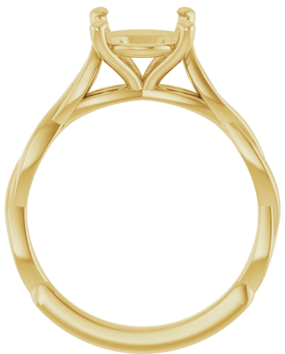 Sužadėtuvių Žiedas „Infinity-Inspired“ 14k yellow gold Oval 10mm x 8mm (2)