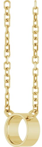 Pakabukas „Bezel-Set Solitaire“ 585 Geltonojo Aukso Round 4mm (2)