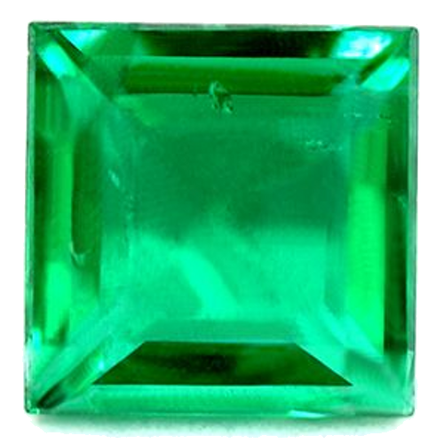 0.64 carat GREEN Square Smaragdas (1)