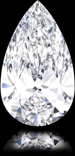 3.47 carat F-VVS2 Natūralus Pear Deimantas (1)